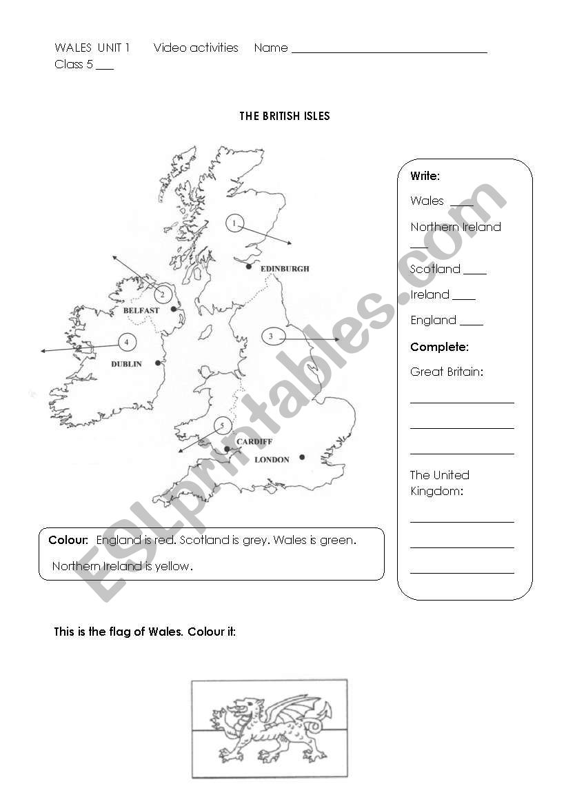 WALES worksheet