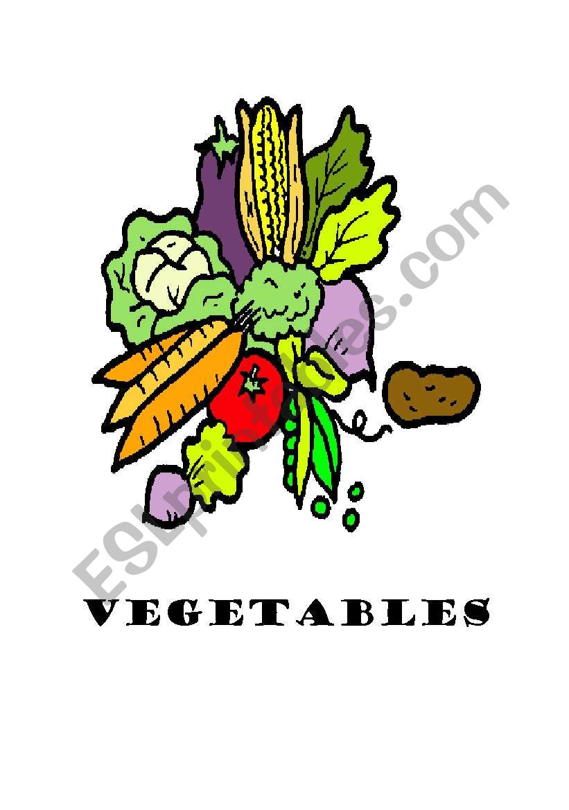 Vegetables flashcards (22) worksheet