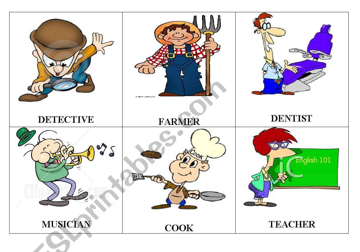 Jobs- Pictures Part 2 worksheet