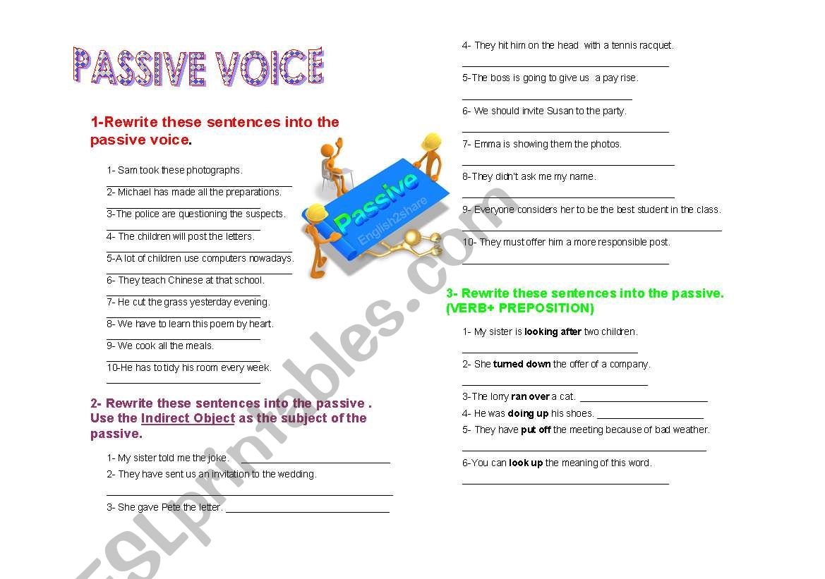 Passive Voice worksheet