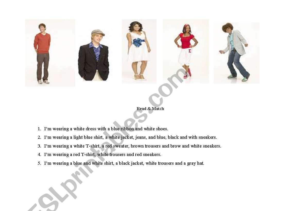 Clothes worksheet