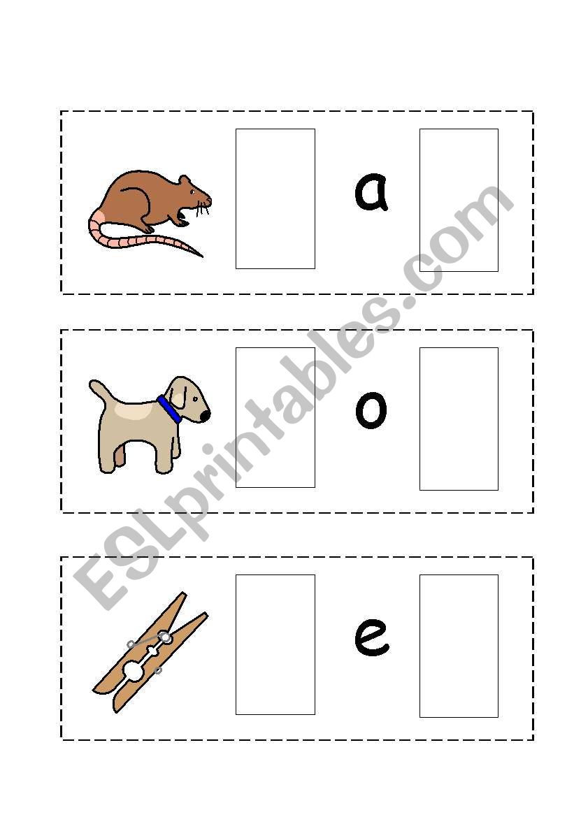Beginning and Ending Sounds Activity Cards and Worksheet