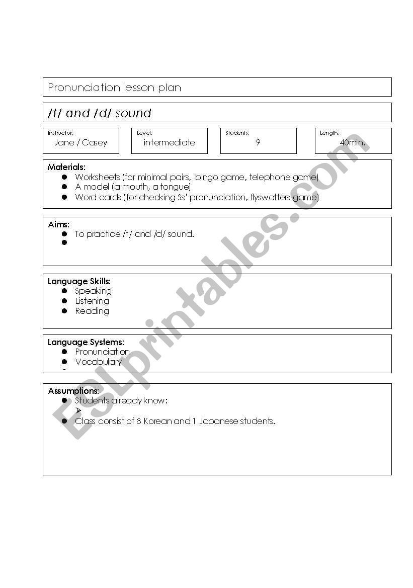 grammar lesson plan worksheet