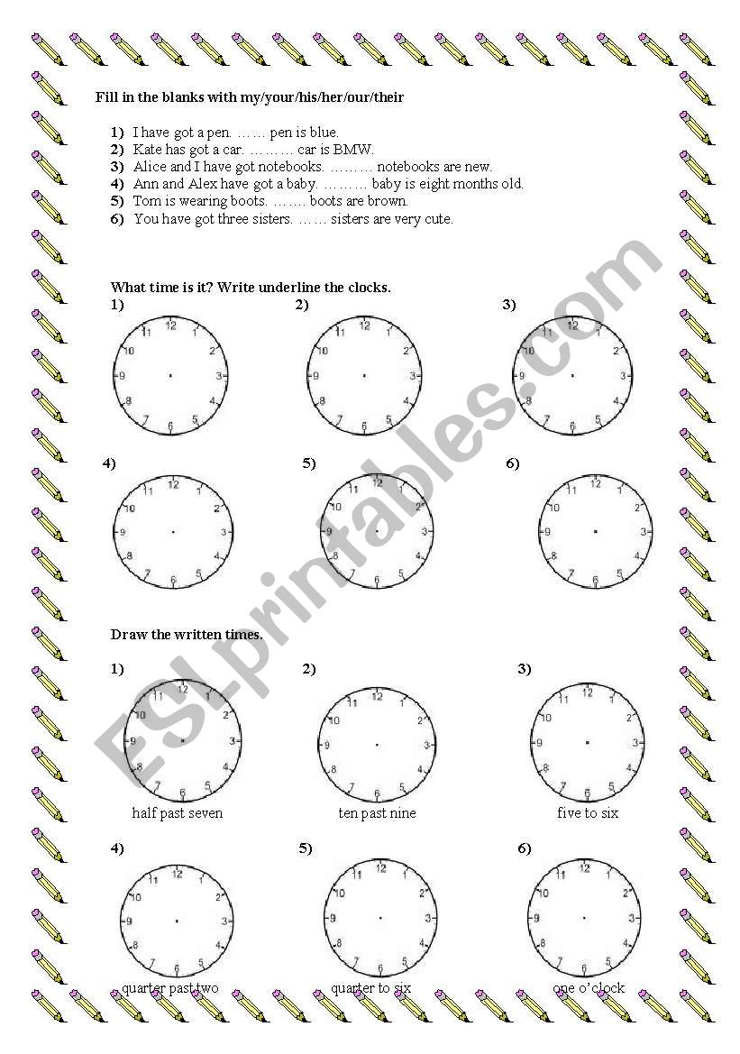 mixed handout worksheet