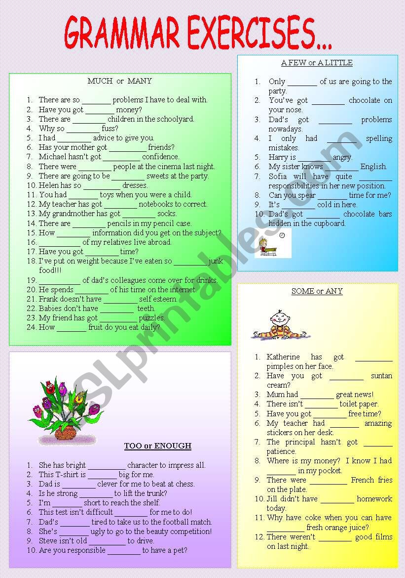 GRAMMA PRACTICE worksheet