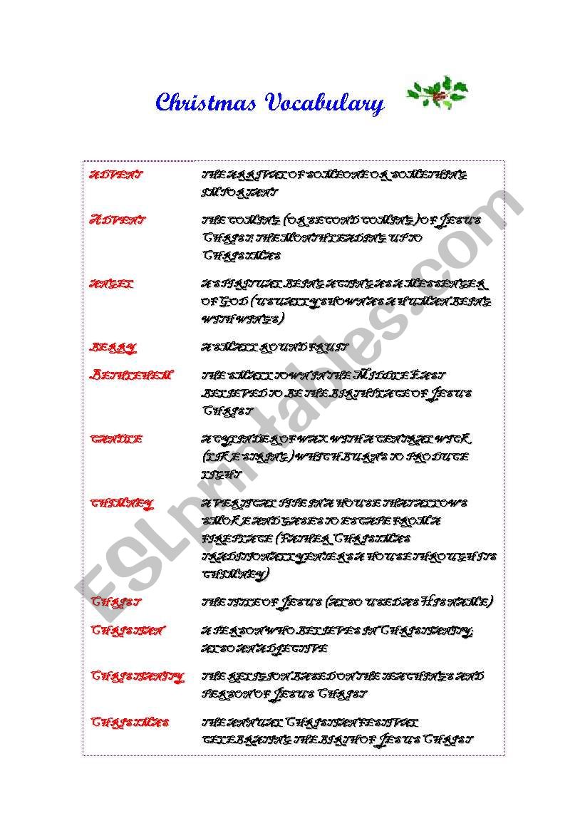Xmas soon:)) worksheet