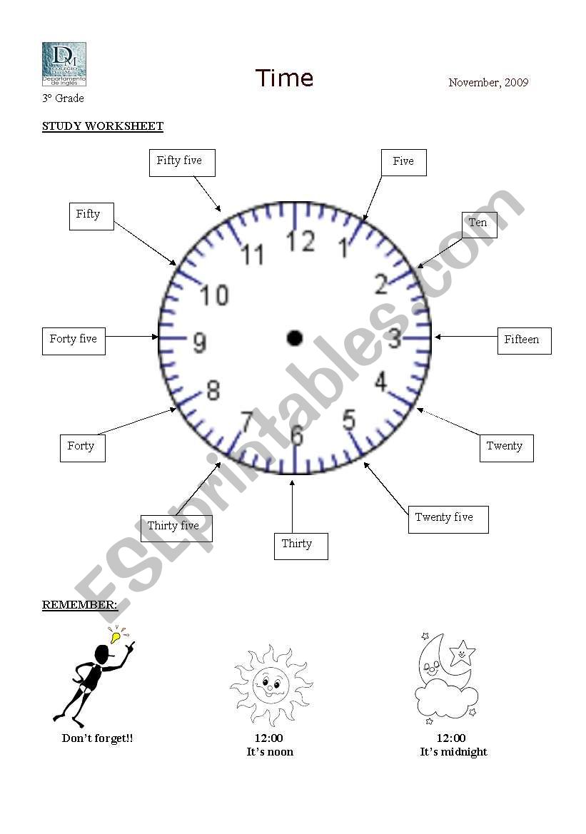 Time worksheet