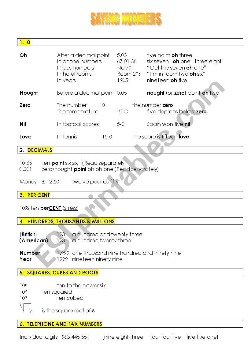 saying-numbers-esl-worksheet-by-breeccc