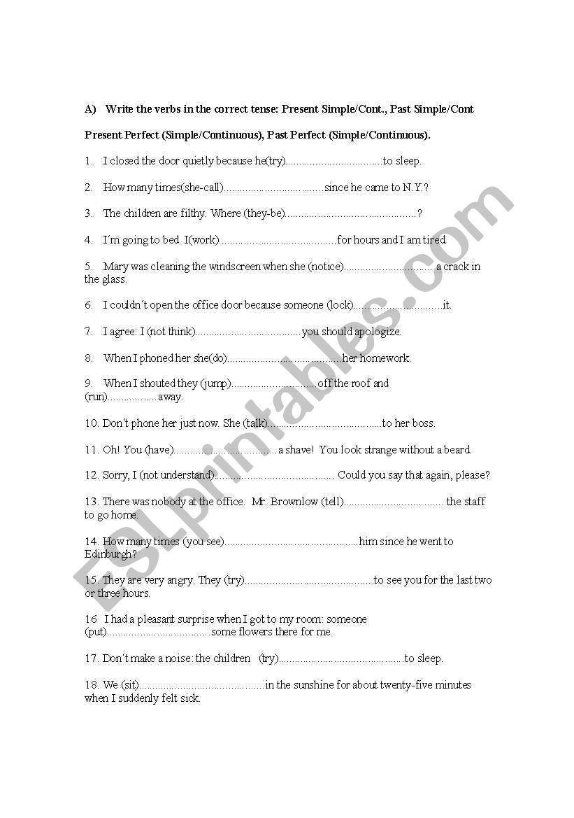 Grammar review + direct and indirect speech