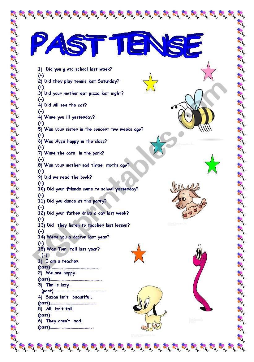 PAST TENSE worksheet