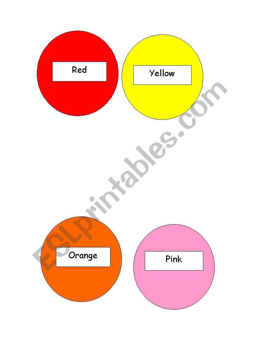 COLOURS worksheet