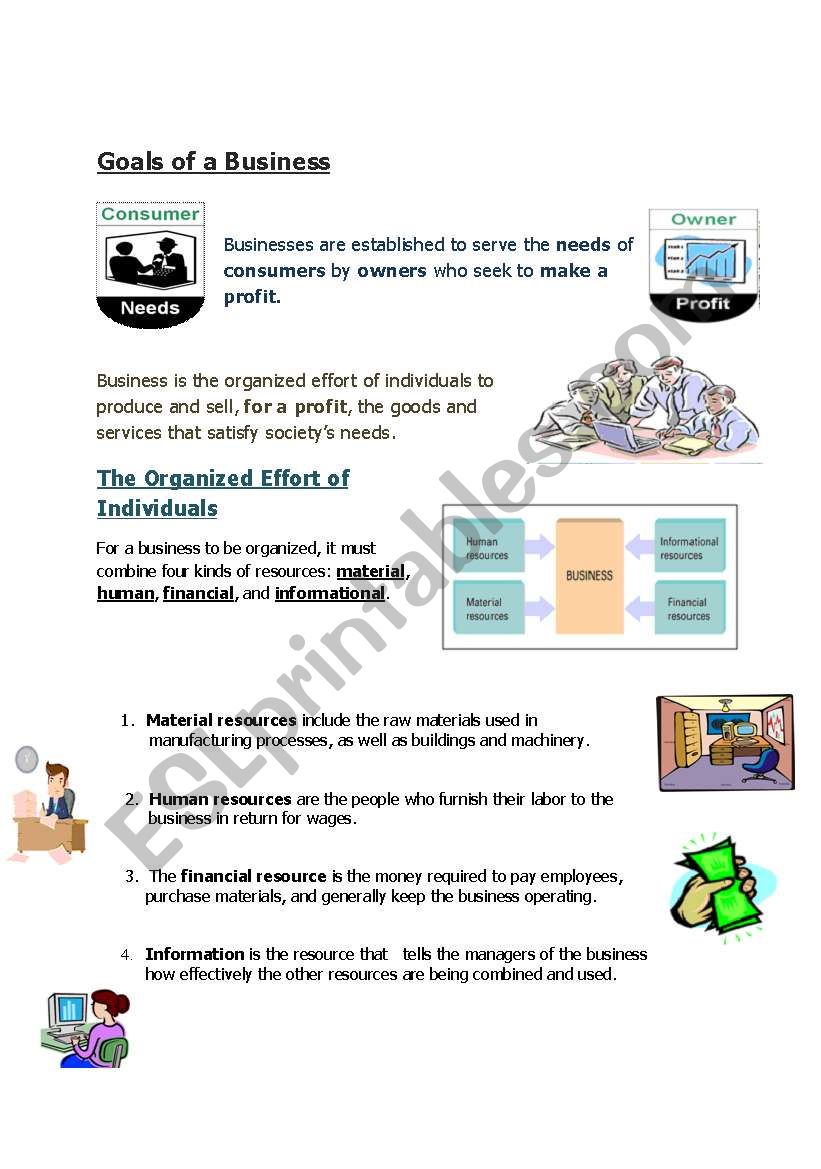 Introduction to Business worksheet