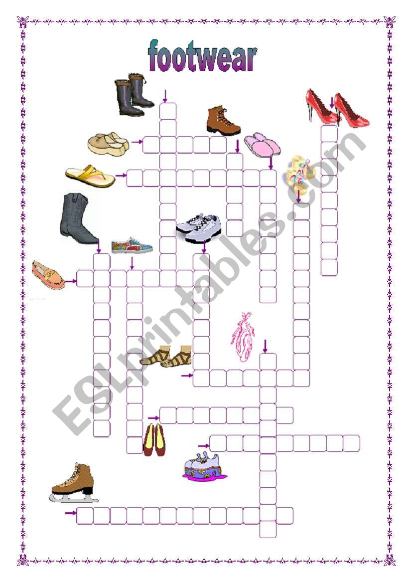 Footwear (14.11.09) worksheet