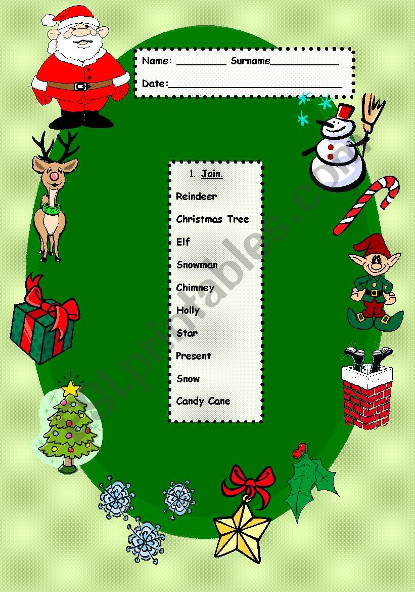 Christmas Worksheet worksheet