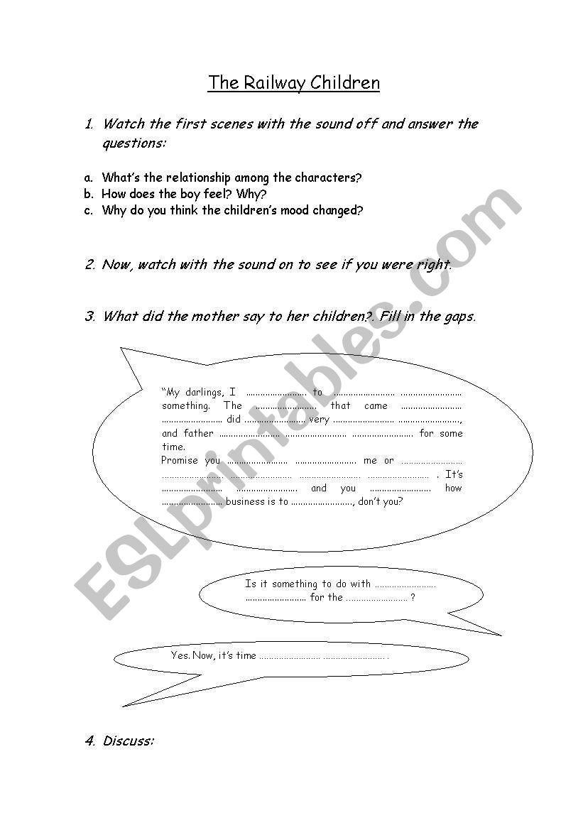 The Railway Children worksheet