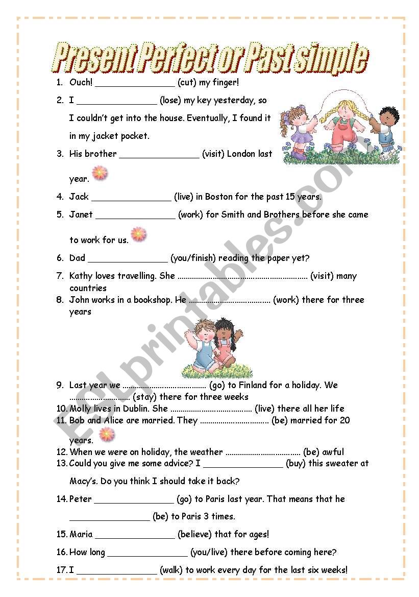 present perfect and past simple
