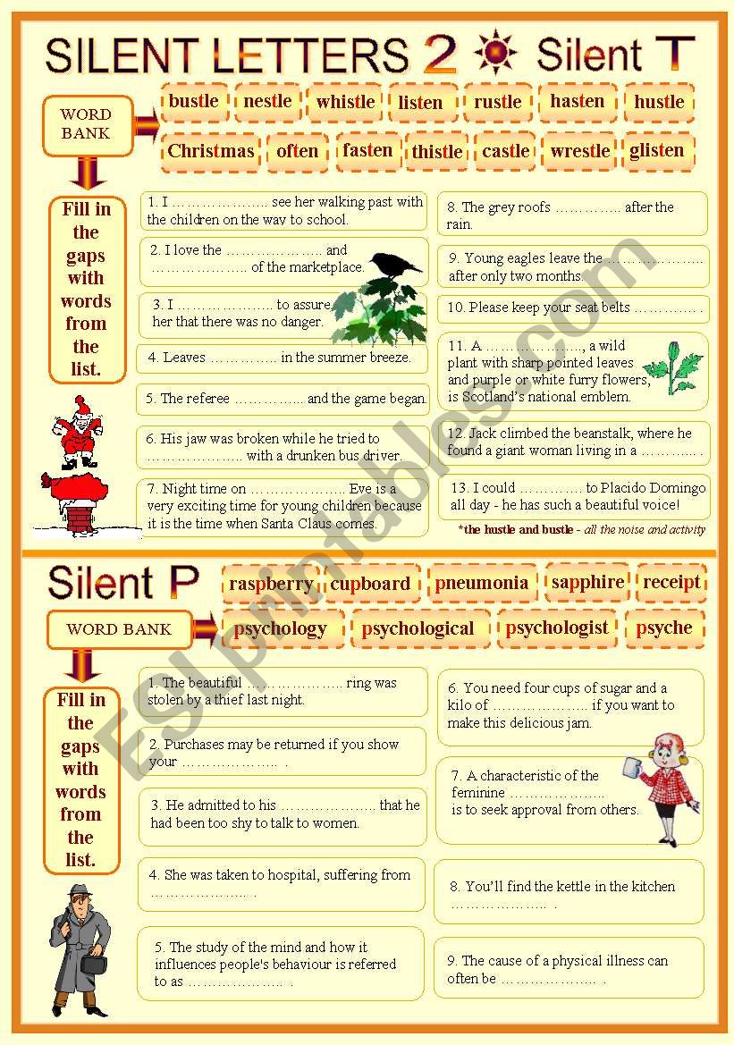 SILENT LETTERS 2 worksheet