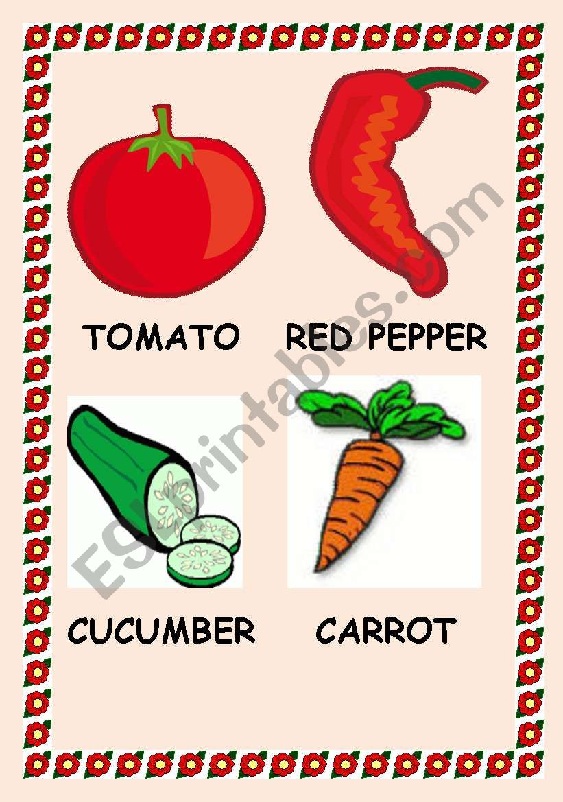 Vegetables  worksheet