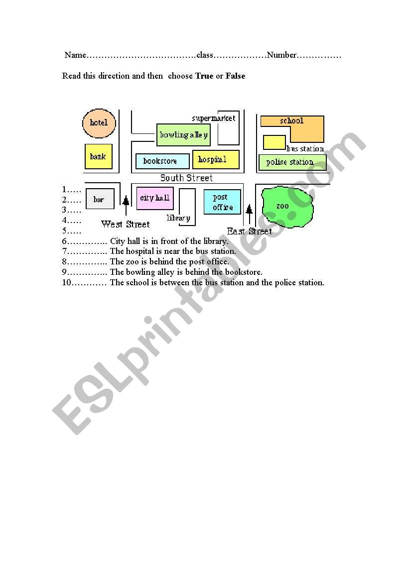 Toy worksheet