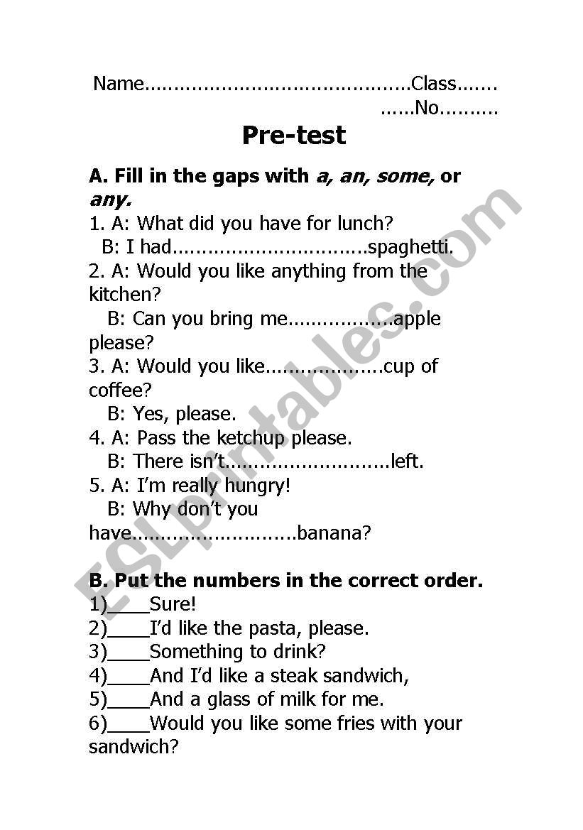 Plural food and drink worksheet