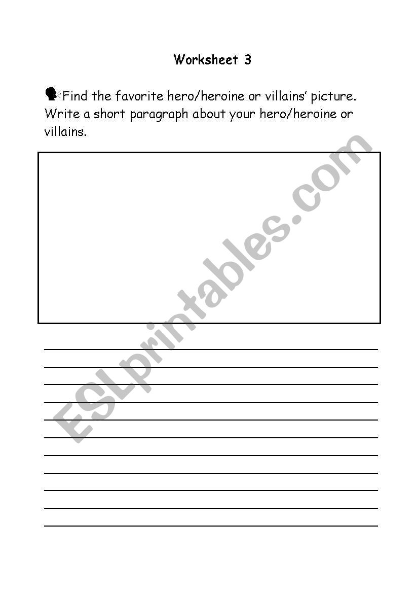 Personality - family worksheet