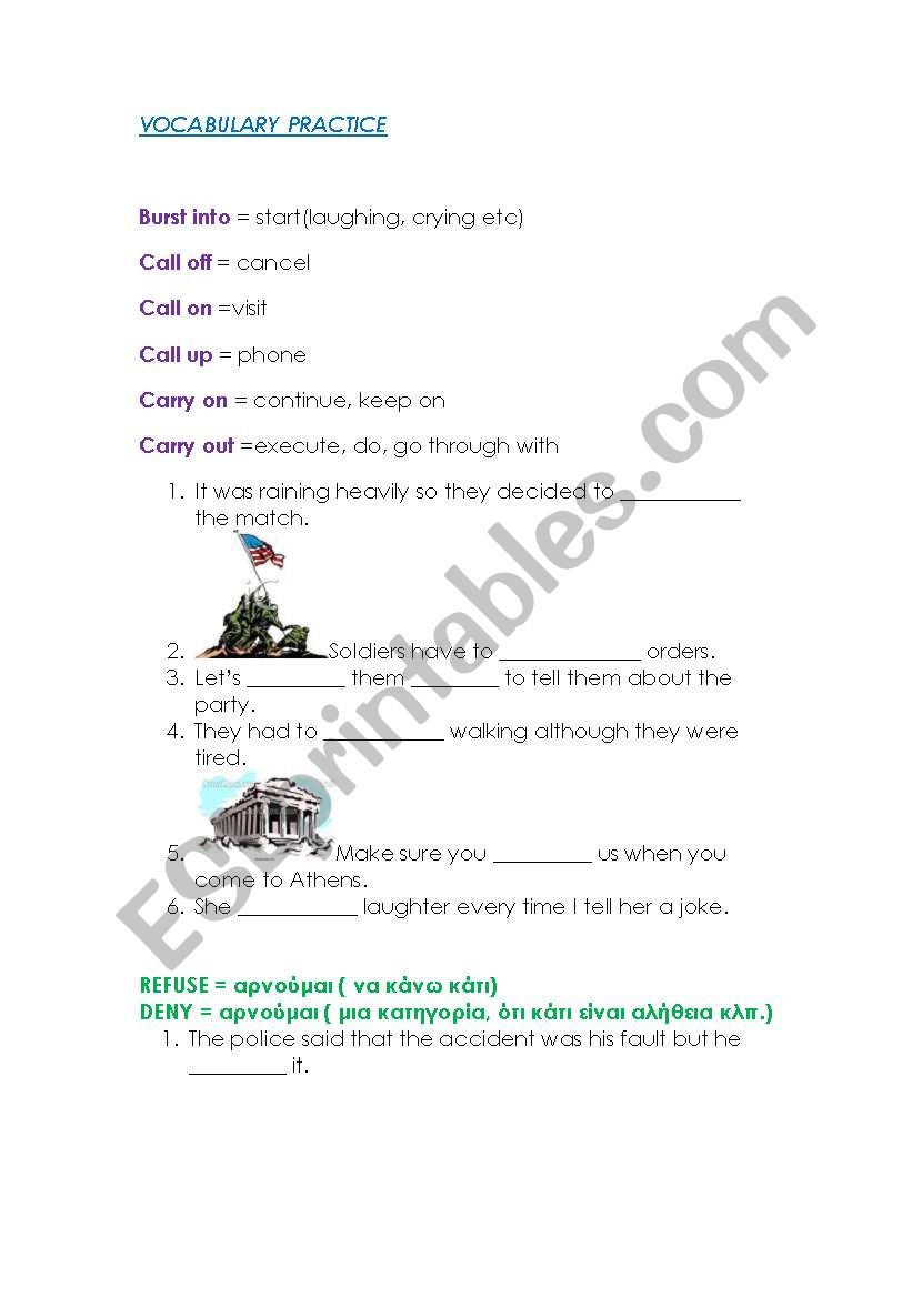  vocabulary PRACTICE (2 pages)