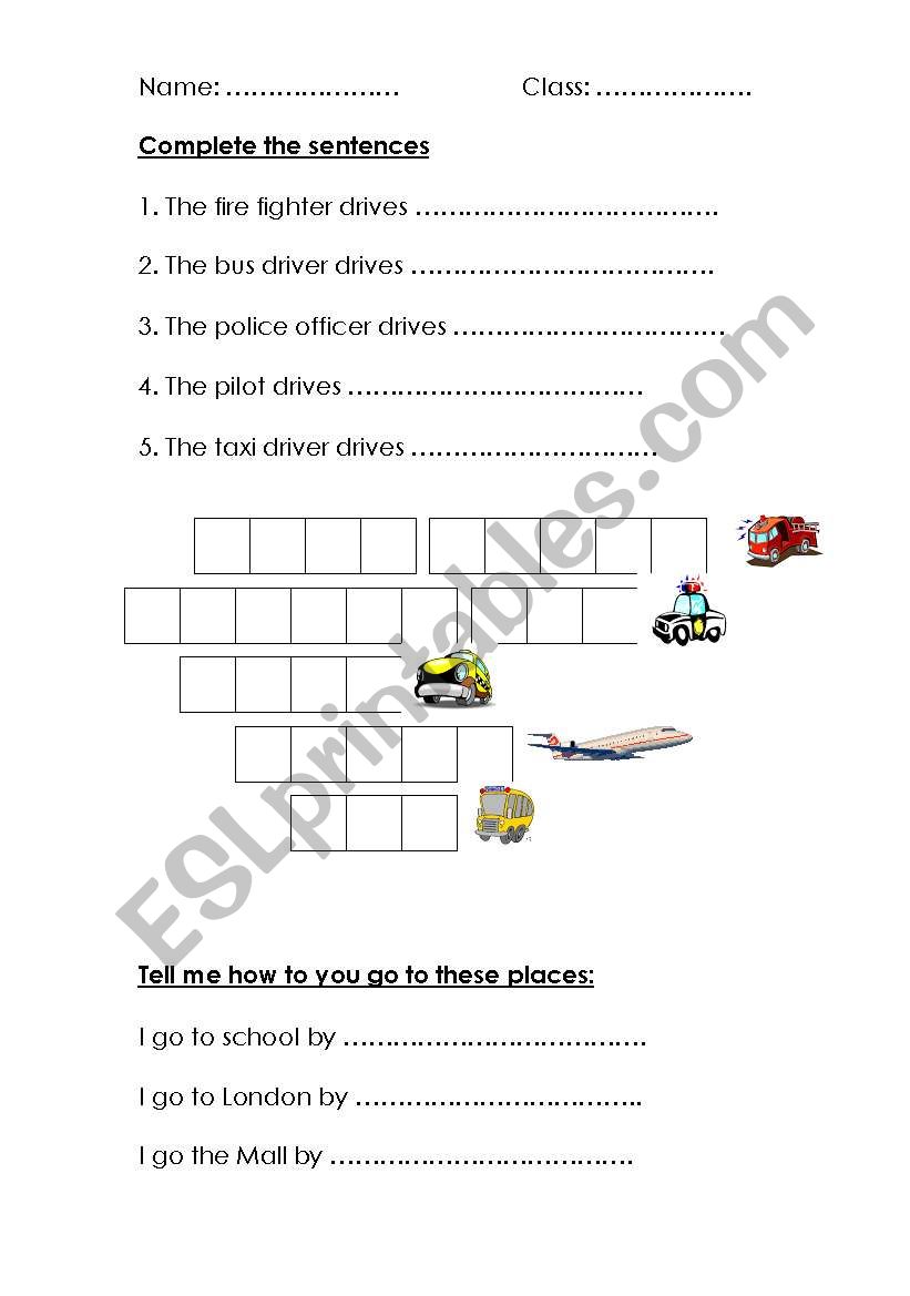 workers worksheet