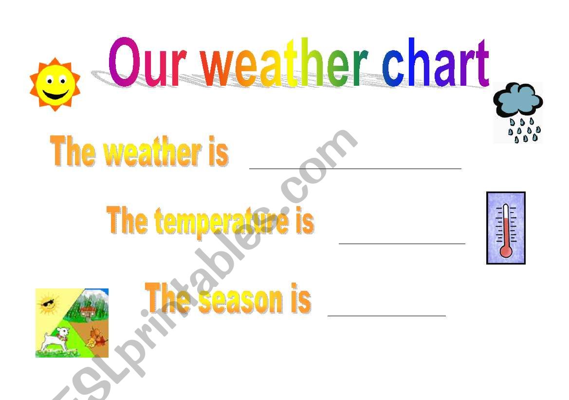 Weather chart worksheet