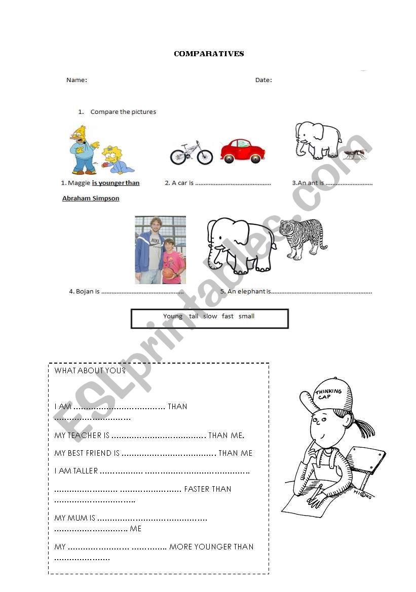 COMPARATI VES worksheet