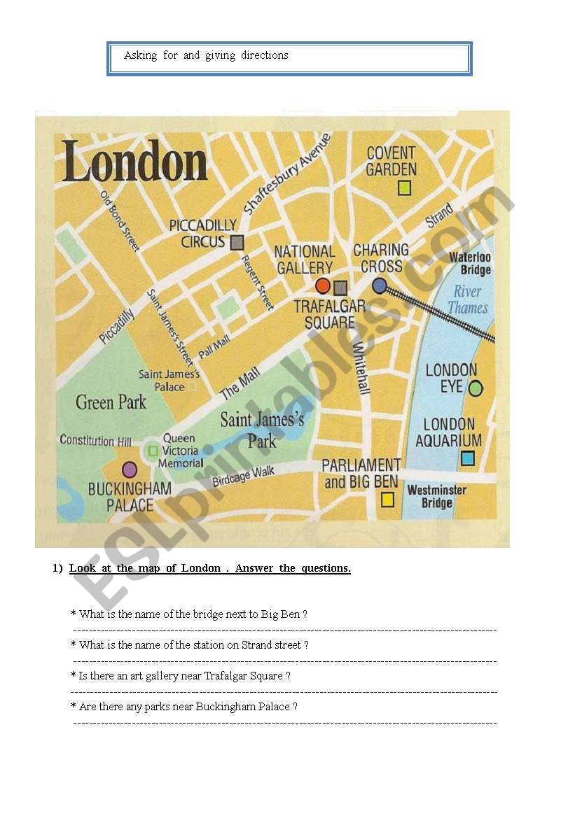 London town worksheet