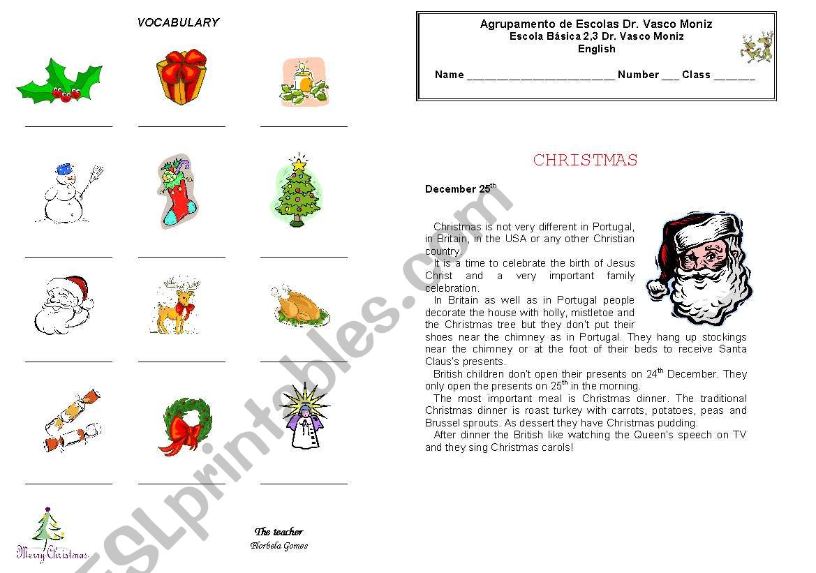 Christmas worksheet