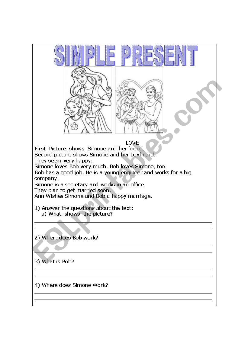 Simple Present worksheet