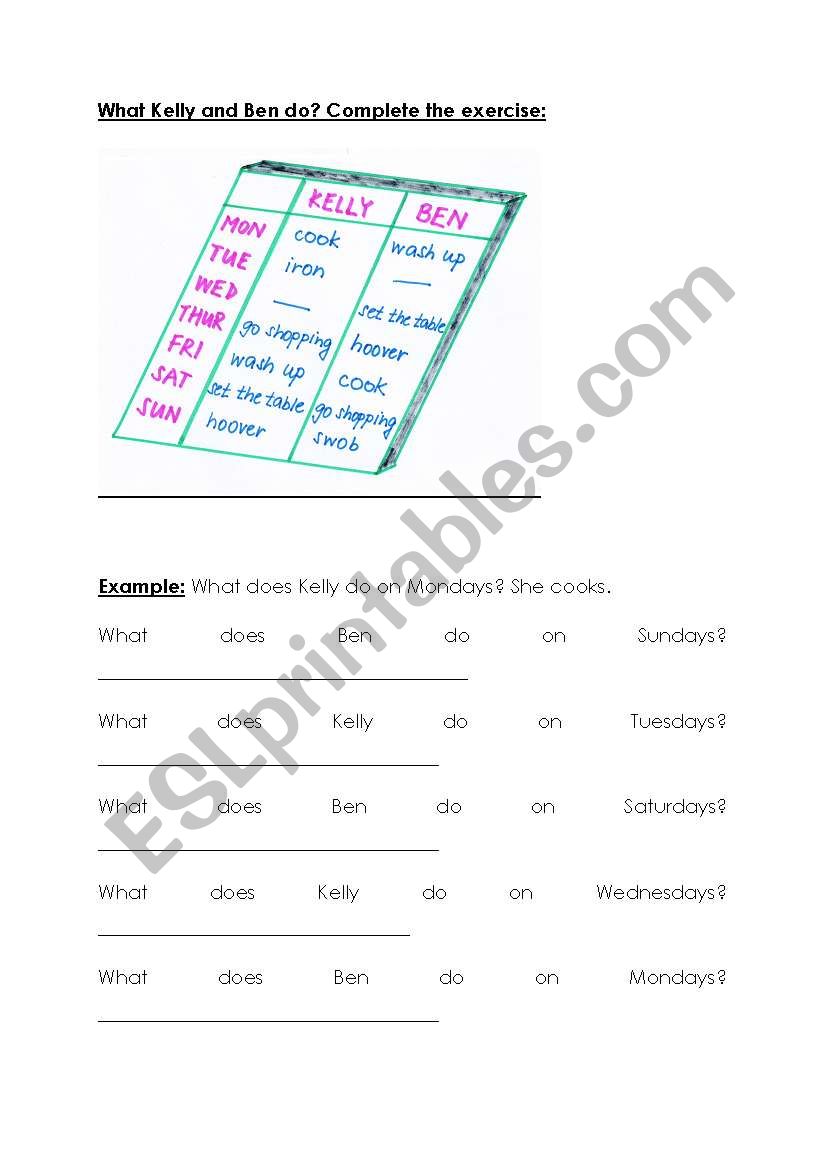 Present simple worksheet