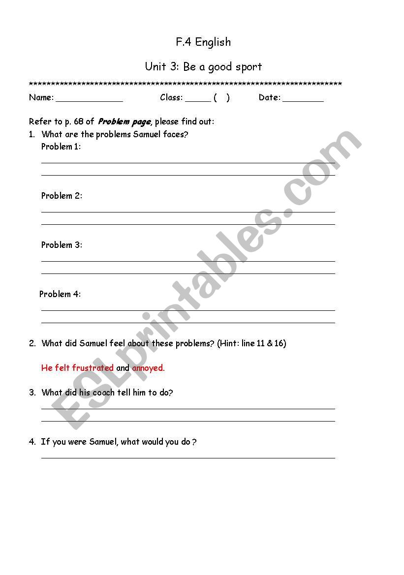 Giving advice worksheet