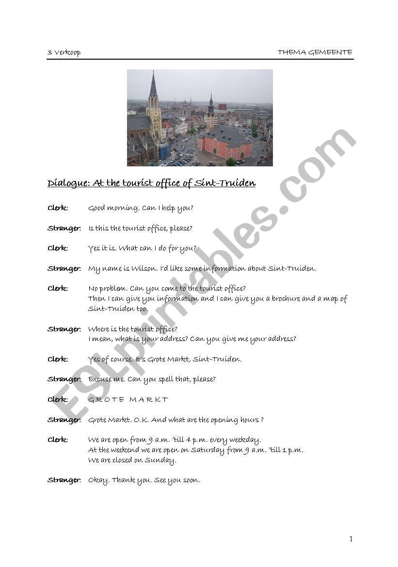 The city worksheet