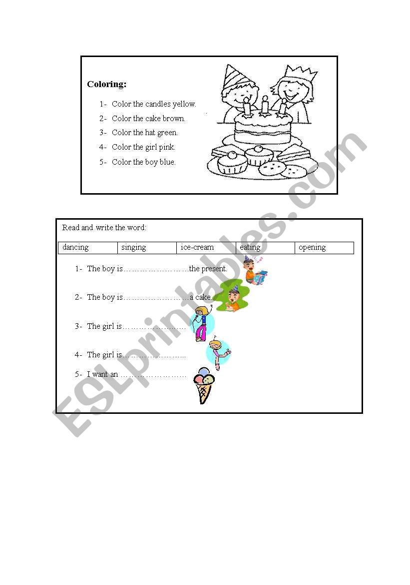 class revision for birthday unit (grade2)