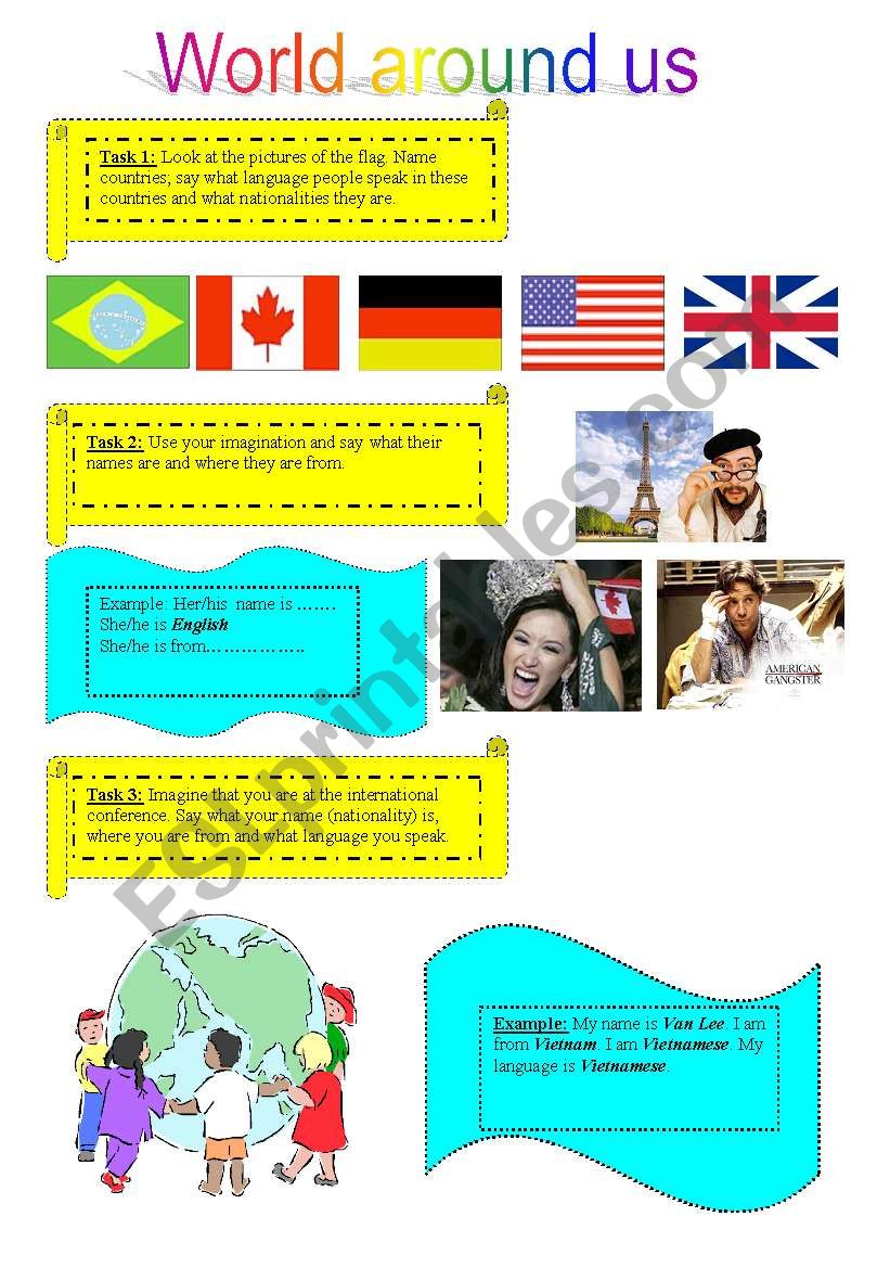 World around us worksheet