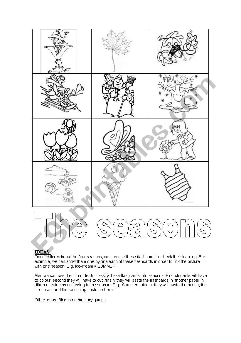 The Seasons worksheet