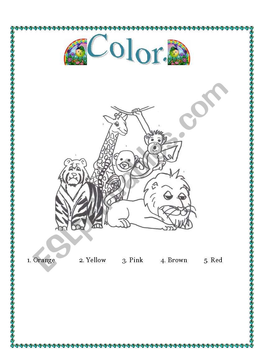 colors worksheet