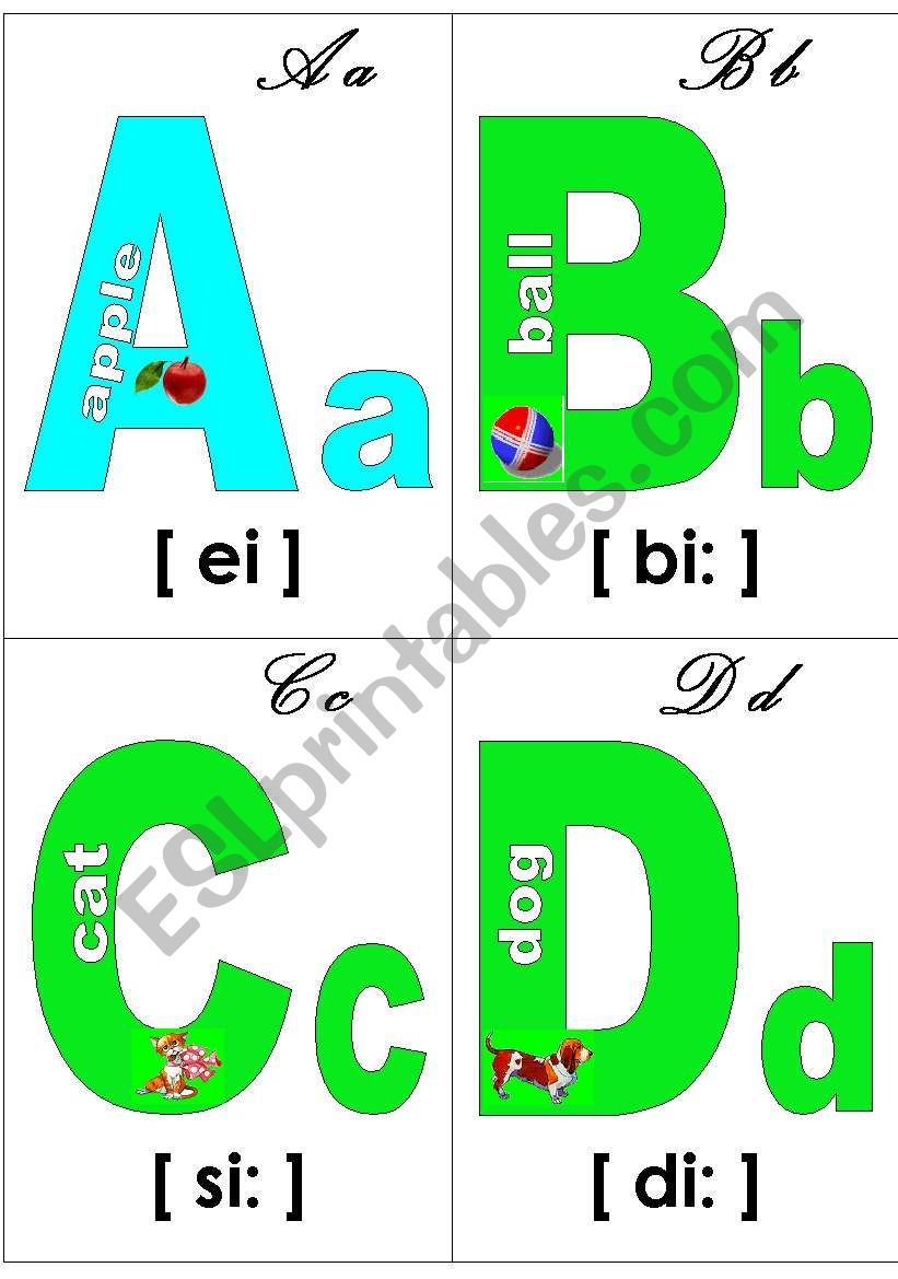 Alphabet  poster worksheet