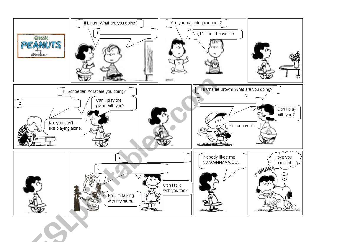 Peanuts Story - Present Continuous