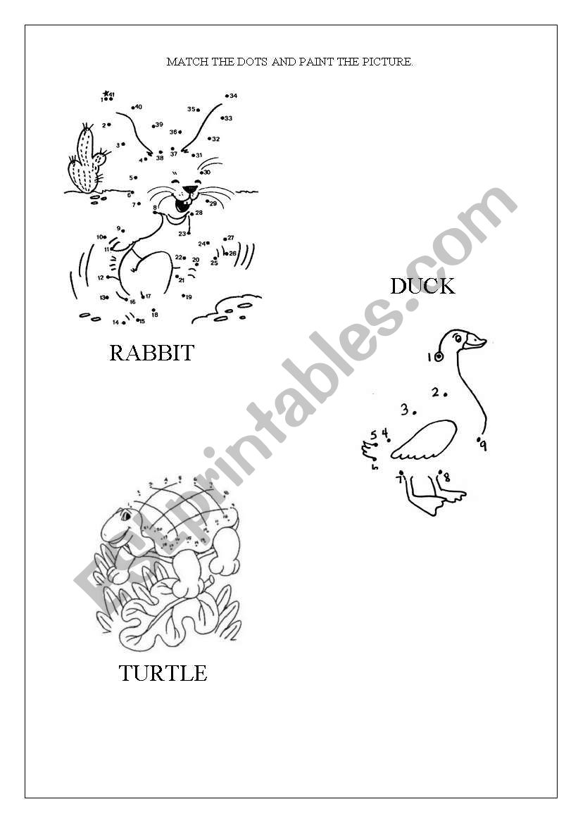 ANIMALS worksheet