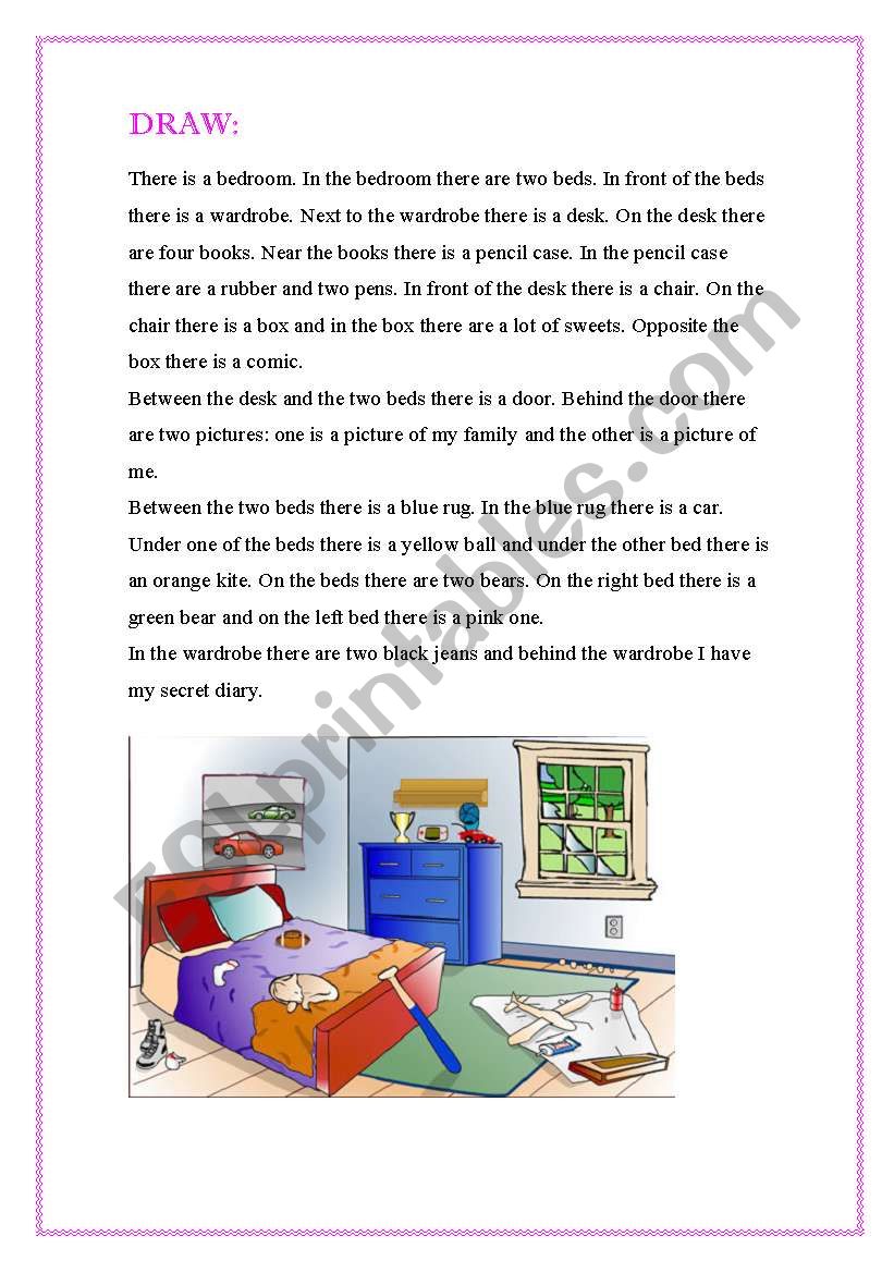 place prepositions worksheet
