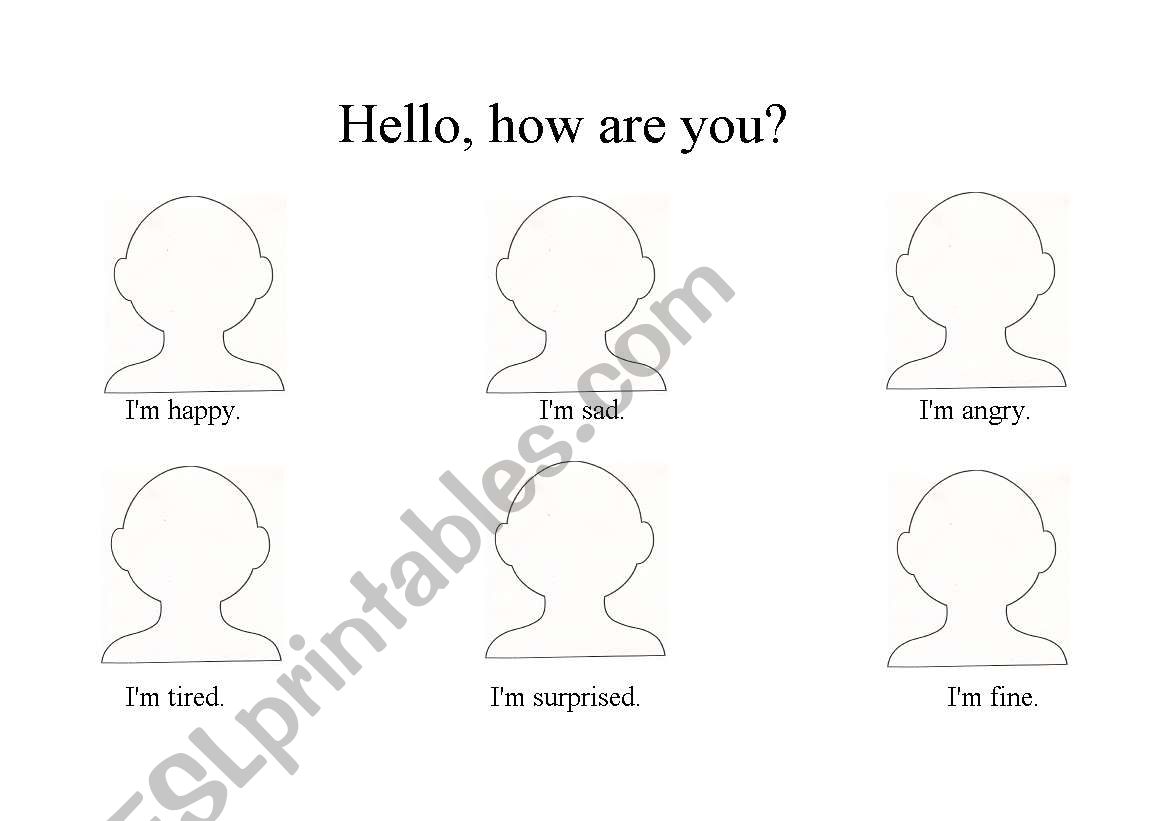 Hello, how are you? worksheet