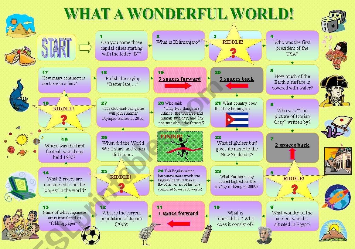 What a wonderful world! worksheet