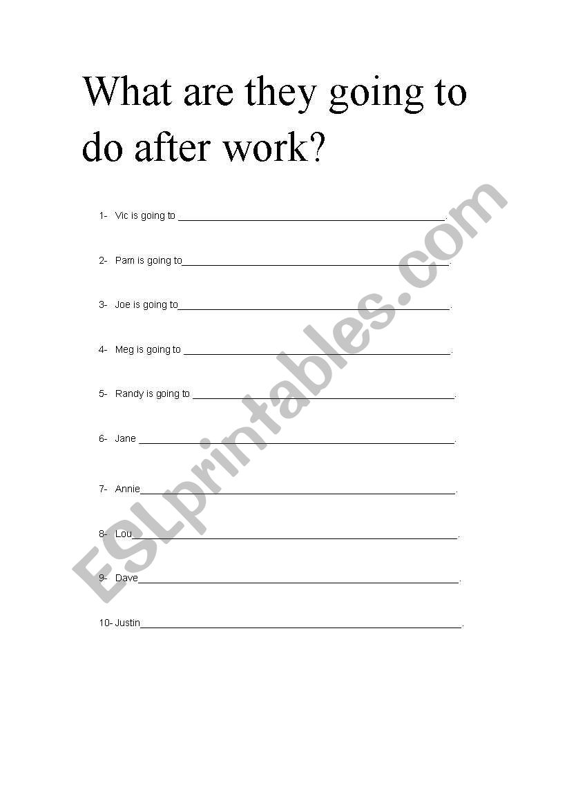 Practicing future worksheet
