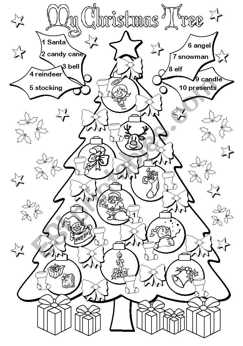 My Christmas Tree ESL Worksheet By Gabitza My Christmas Tree ESL Worksheet By Gabitza
