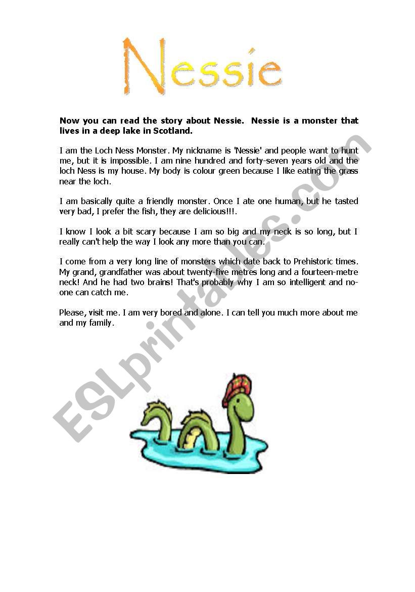 Nessie worksheet