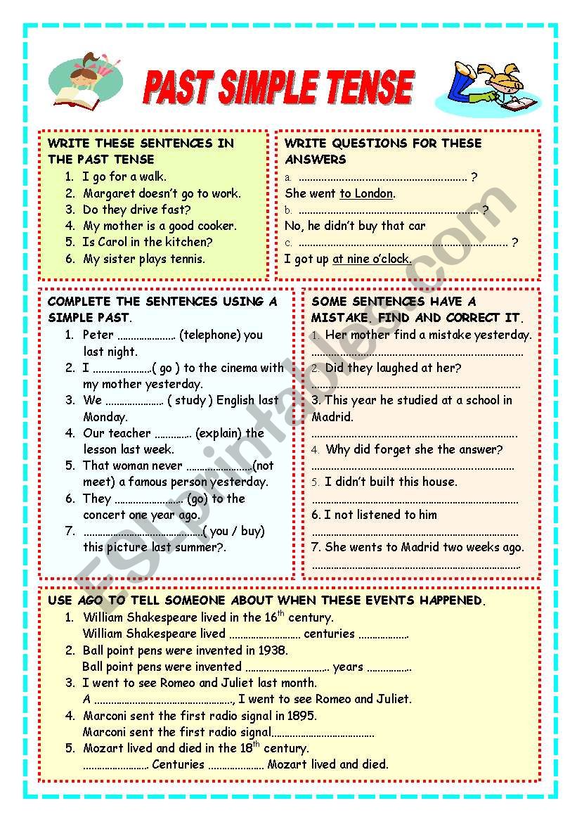 PAST SIMPLE worksheet