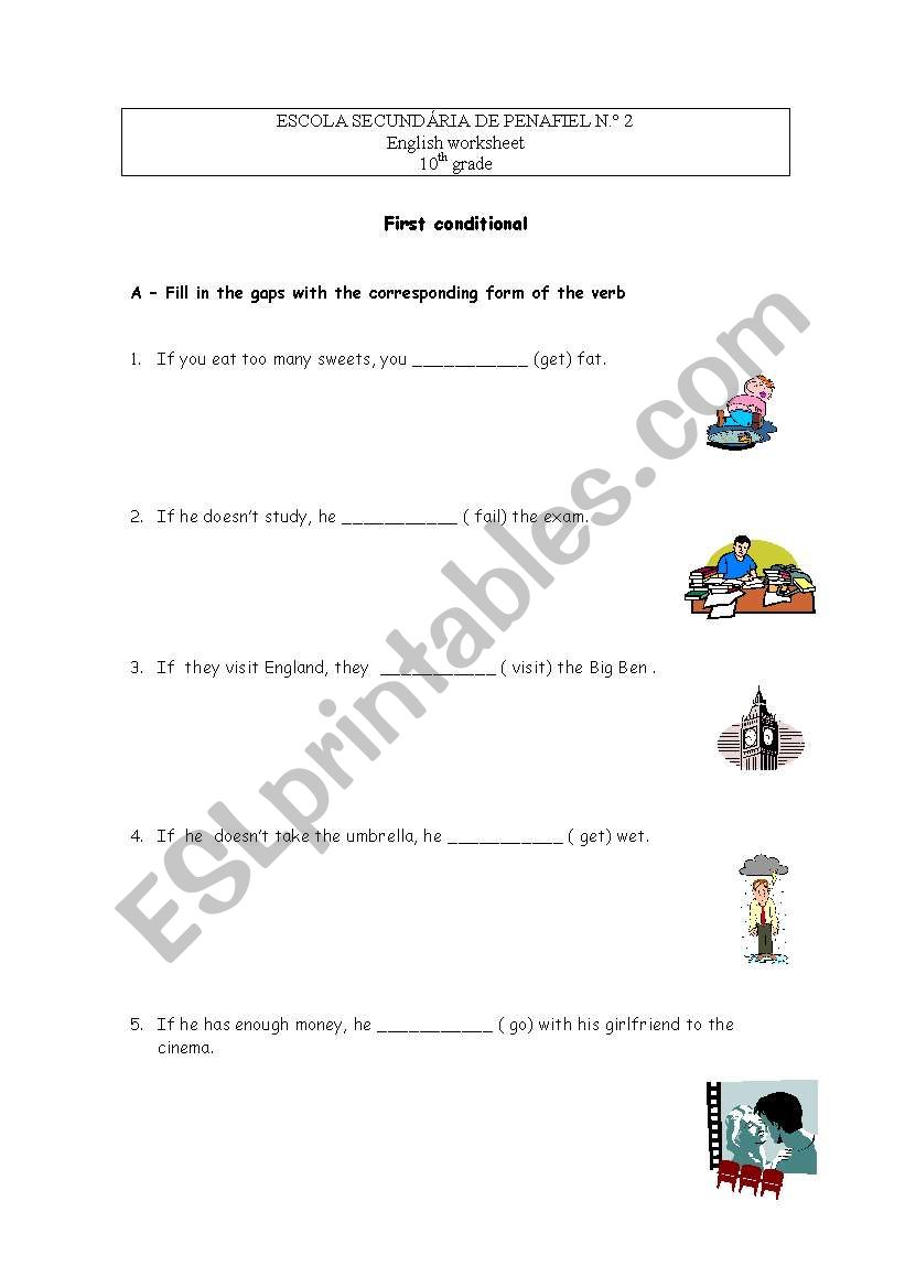 First Conditional worksheet